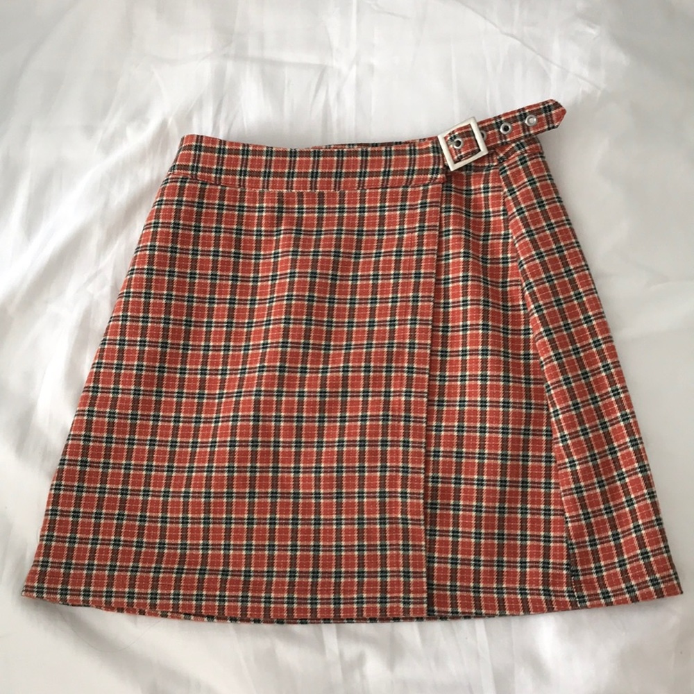 plaid skirt